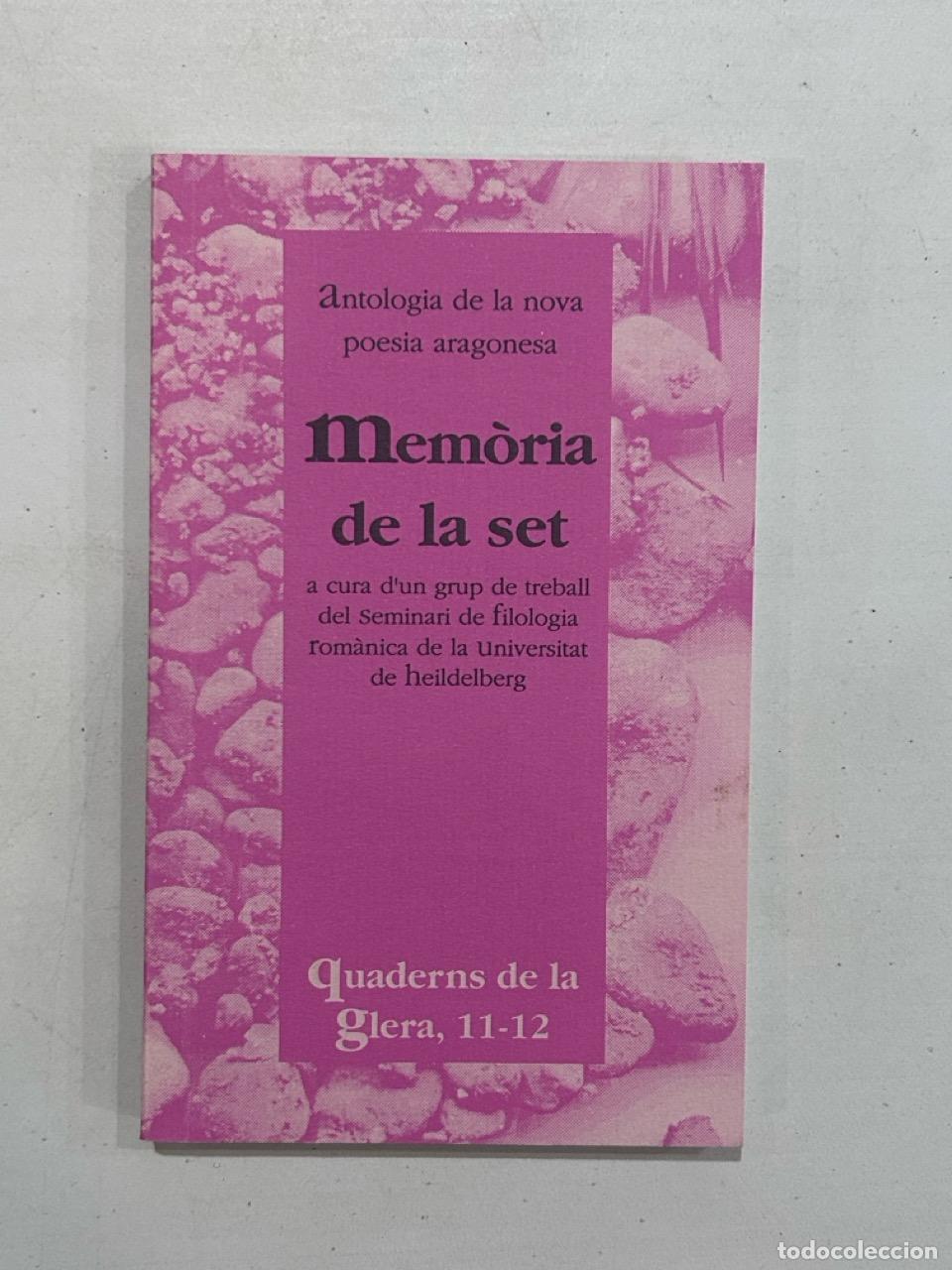 Libros: Mem&ograve;ria de la set