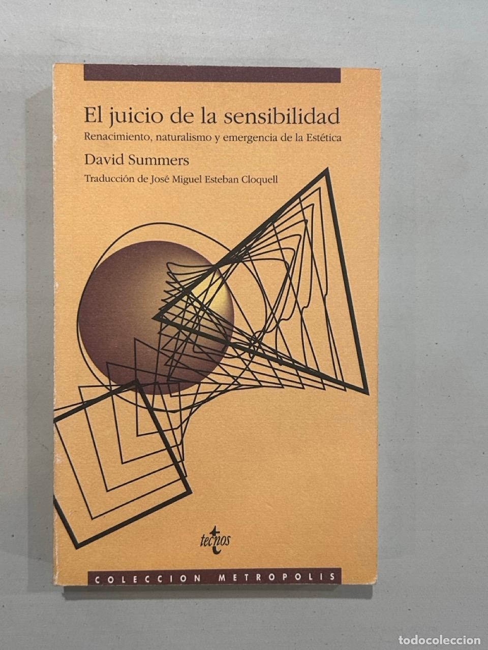 Libros: David Summers - El juicio de la sensibilidad