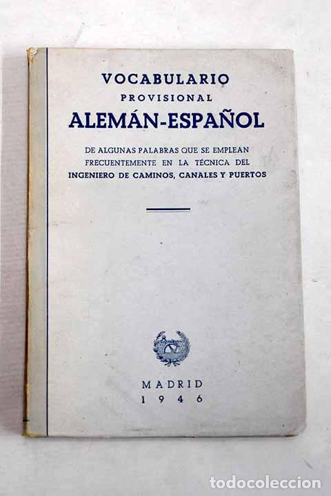Libros: Vocabulario provisional aleman-espa&ntilde;ol