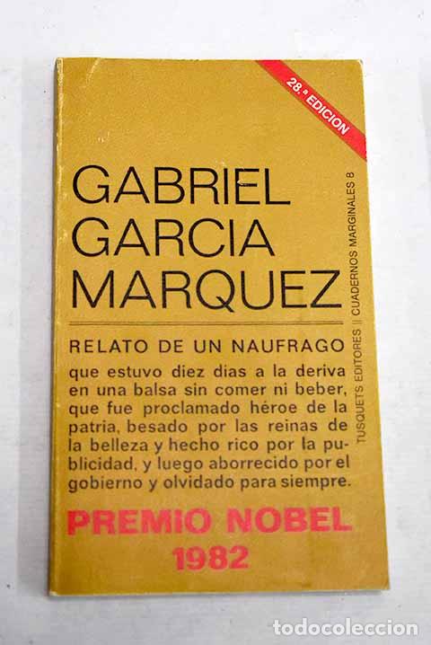 Libros: Relato de un n&aacute;ufrago.- Garc&iacute;a M&aacute;rquez, Gabriel