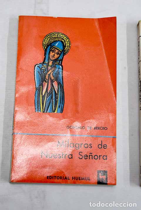 Libros: Milagros de Nuestra Se&ntilde;ora.- Gonzalo de Berceo