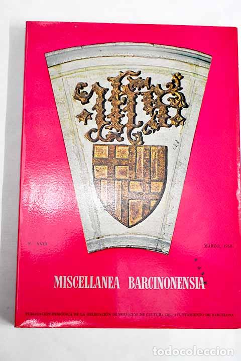 Libri di seconda mano: Miscellanea Barcinonensia. N&ordm; 18