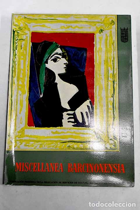 Libri di seconda mano: Miscellanea Barcinonensia. N&ordm; 19