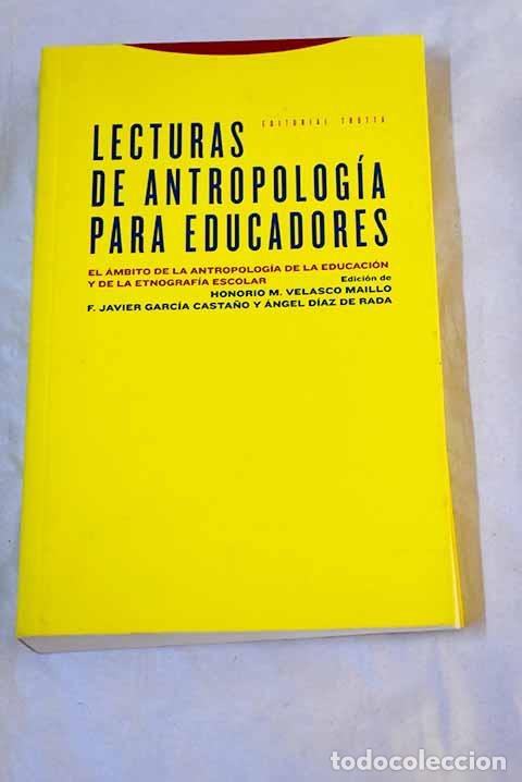 Livres: Lecturas de antropolog&iacute;a para educadores