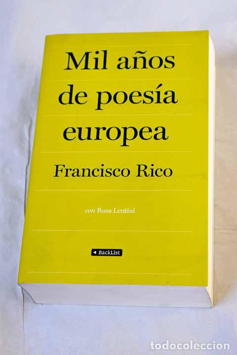 Libros: Mil a&ntilde;os de poes&iacute;a espa&ntilde;ola: antolog&iacute;a comentada