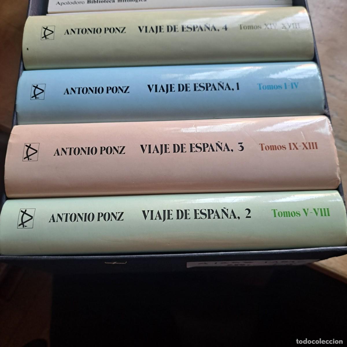 Libros: VIAJE DE ESPA&Ntilde;A 1, 2,3,4. TOMOS I -IV. TOMOS V-VIII. TOMOS IX-XIII. TOMOS XIV-XVIII. 4 TOMOS OBRA