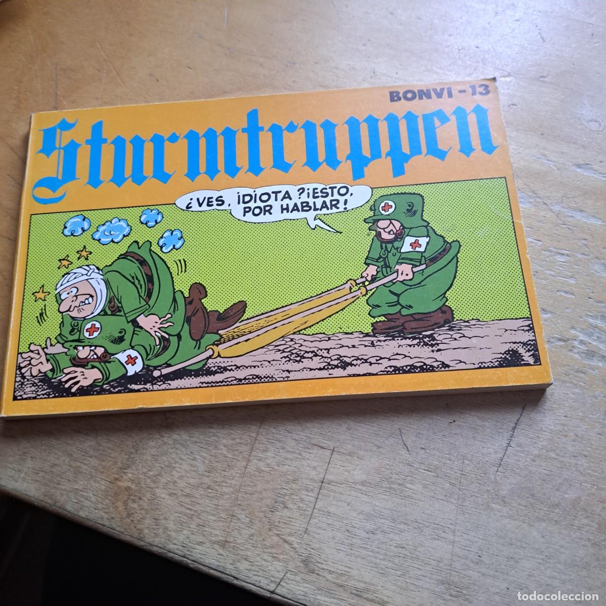 Libros: STURMTRUPPEN Bonvi 13 MUY BUEN ESTADO Editorial: Nueva Frontera edicion 1981 FORMATO APAISADO