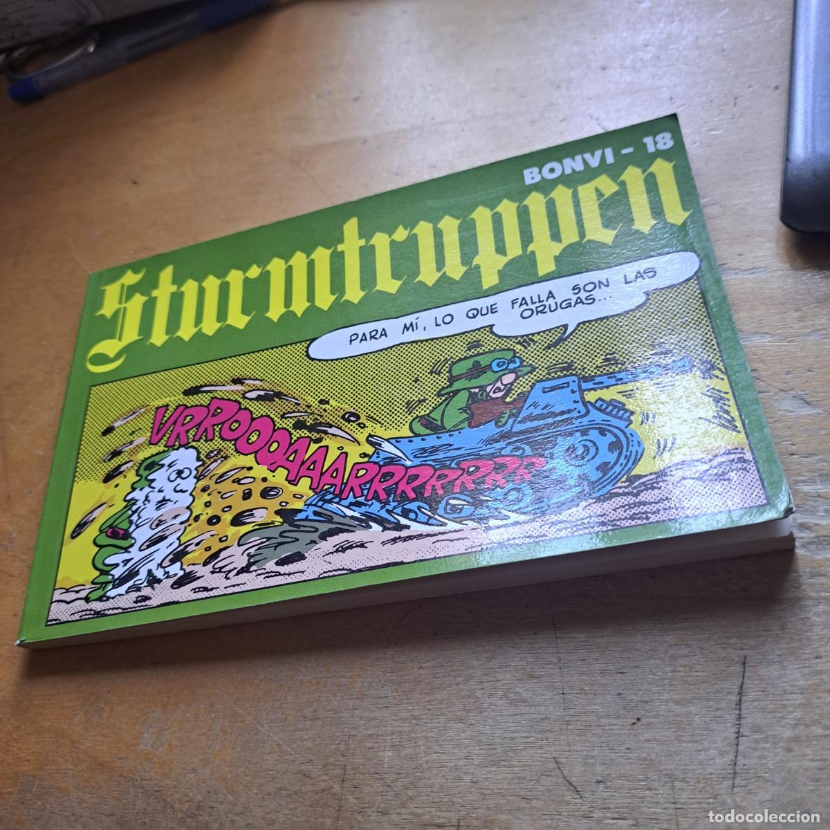 Libros: STURMTRUPPEN Bonvi 1 8 MUY BUEN ESTADO Editorial: Nueva Frontera edicion 1981 FORMATO APAISADO