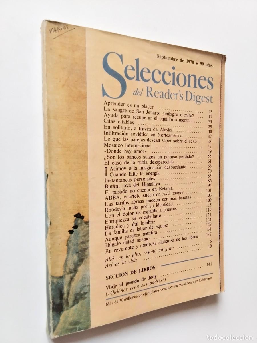 Livres: VV. AA. - Selecciones del Reader's Digest (septiembre de 1978)