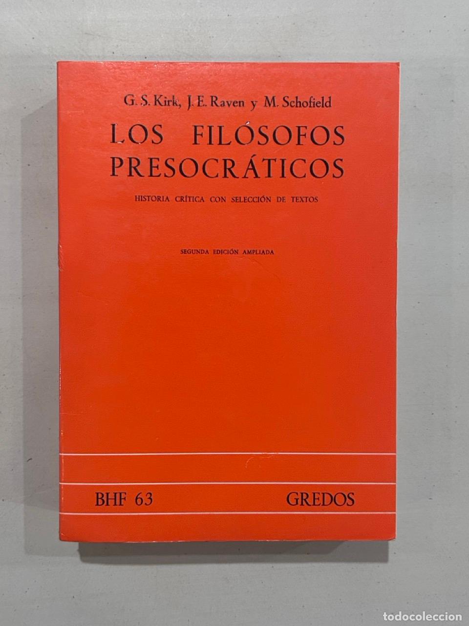 books: Los fil&oacute;sofos presocr&aacute;ticos