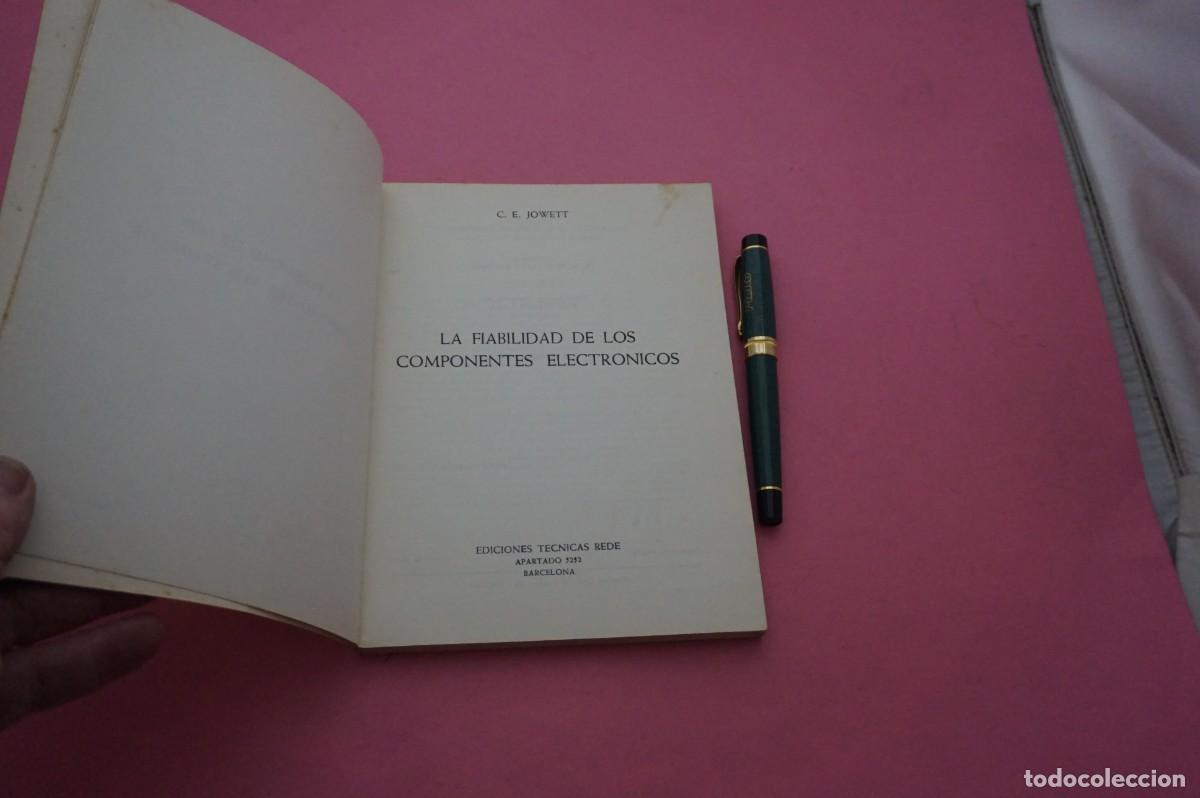 Libros: AMF-33C/ LA FIABILIDAD DE LOS COMPONENTES ELECTRONICOS - C.E. JOWTT / EDICIONES TECNICAS REDE - Foto 2