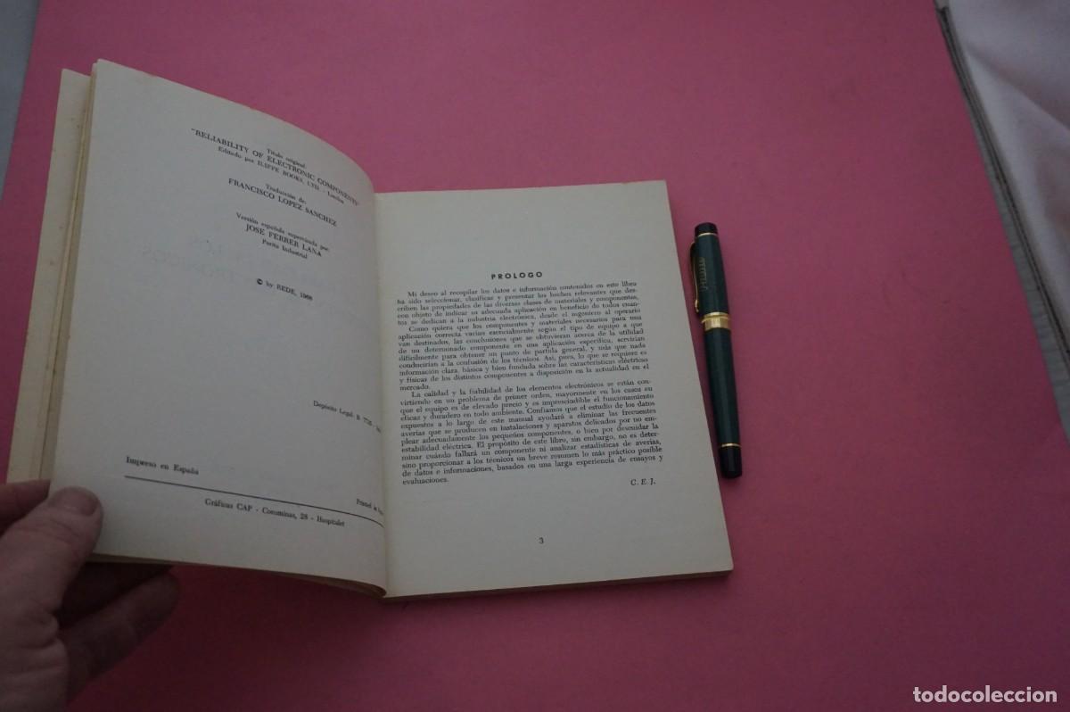 Libros: AMF-33C/ LA FIABILIDAD DE LOS COMPONENTES ELECTRONICOS - C.E. JOWTT / EDICIONES TECNICAS REDE - Foto 3