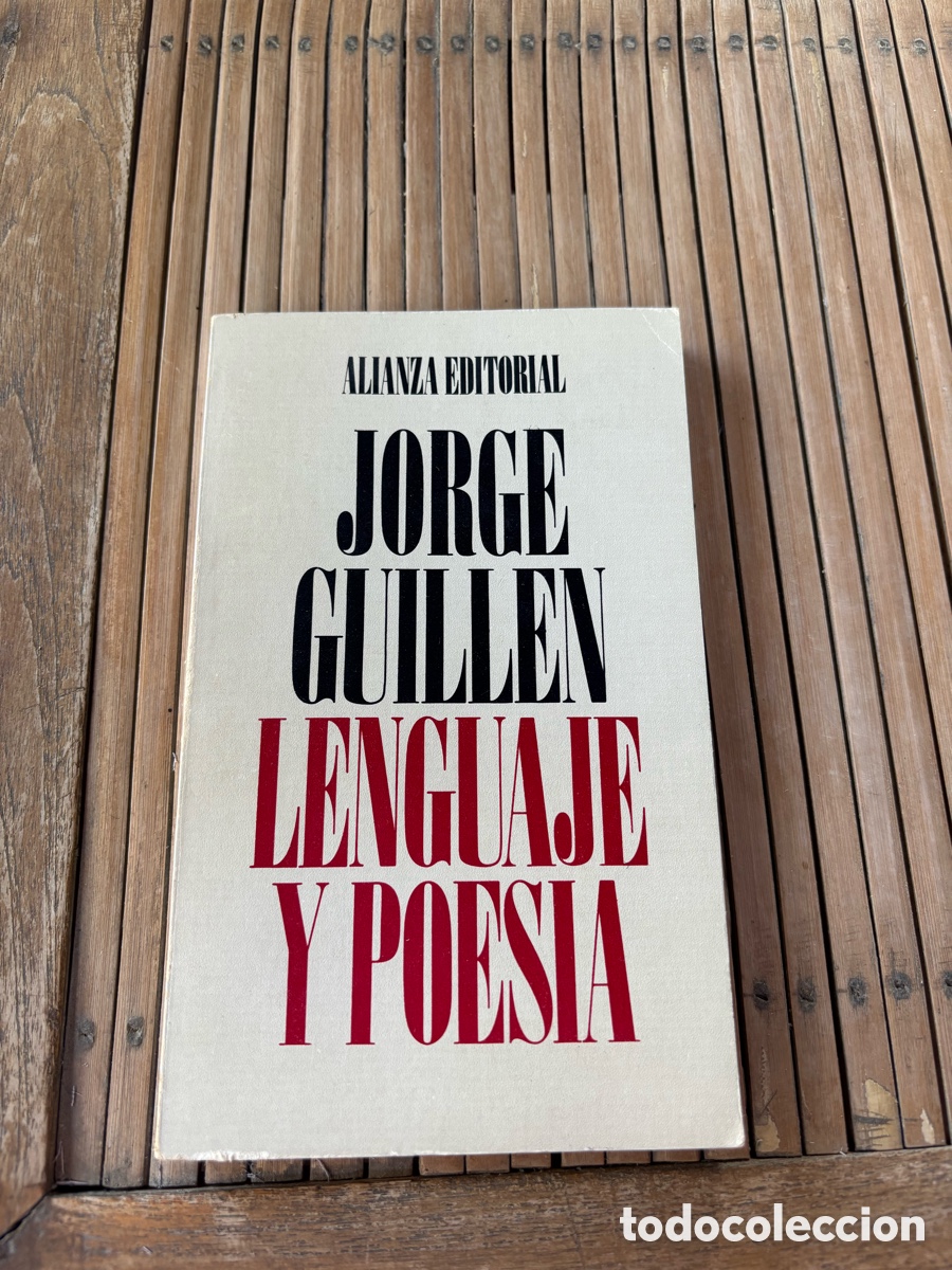Libros: Libro Jorge guillen lenguaje y poes&iacute;a.