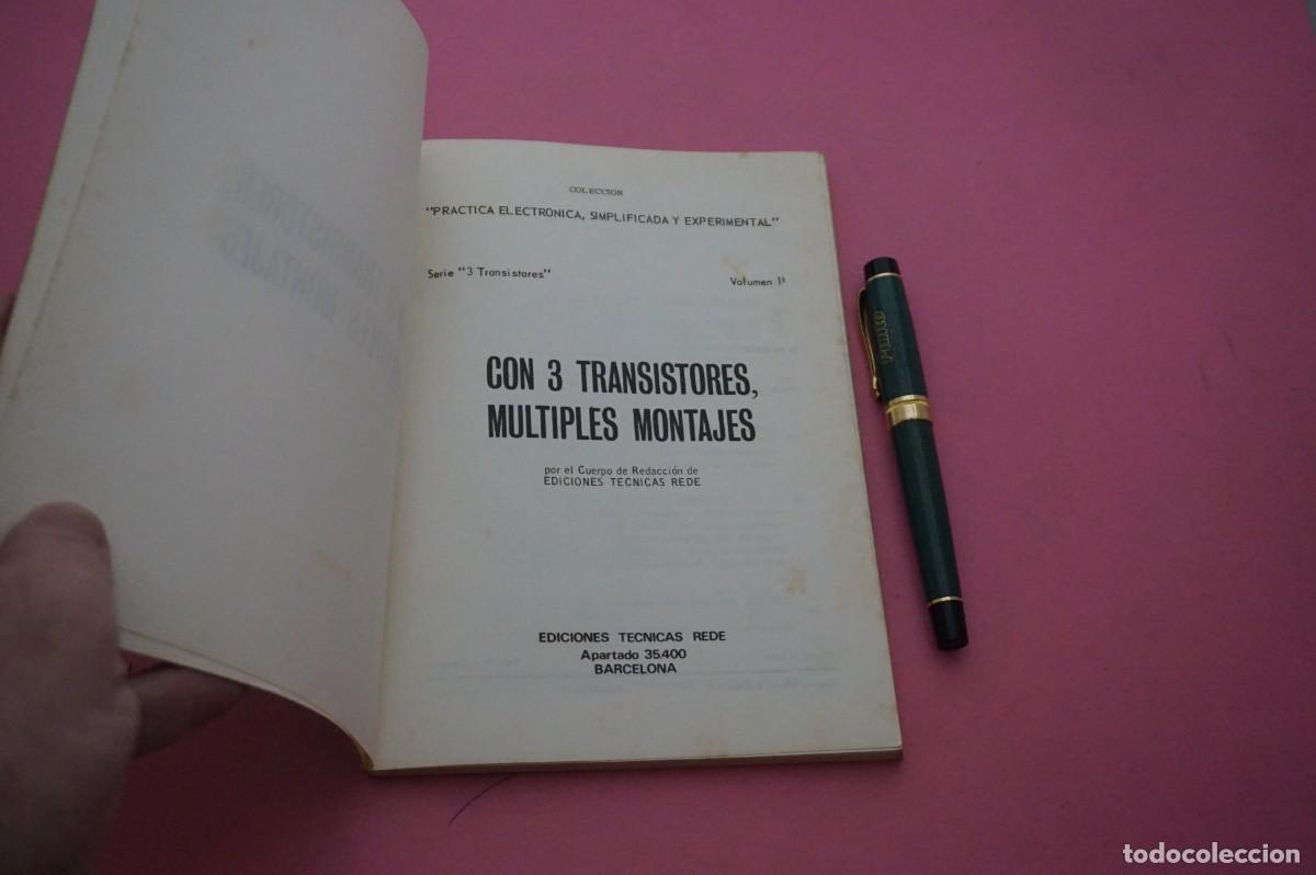 Libros: AMF-33D/ PRACTICA ELECTRONICA SIMPLIFICADA Y EXPERIMENTAL - CON 3 TRANSISTORES, MULTIPLES MONTAJES - Foto 2