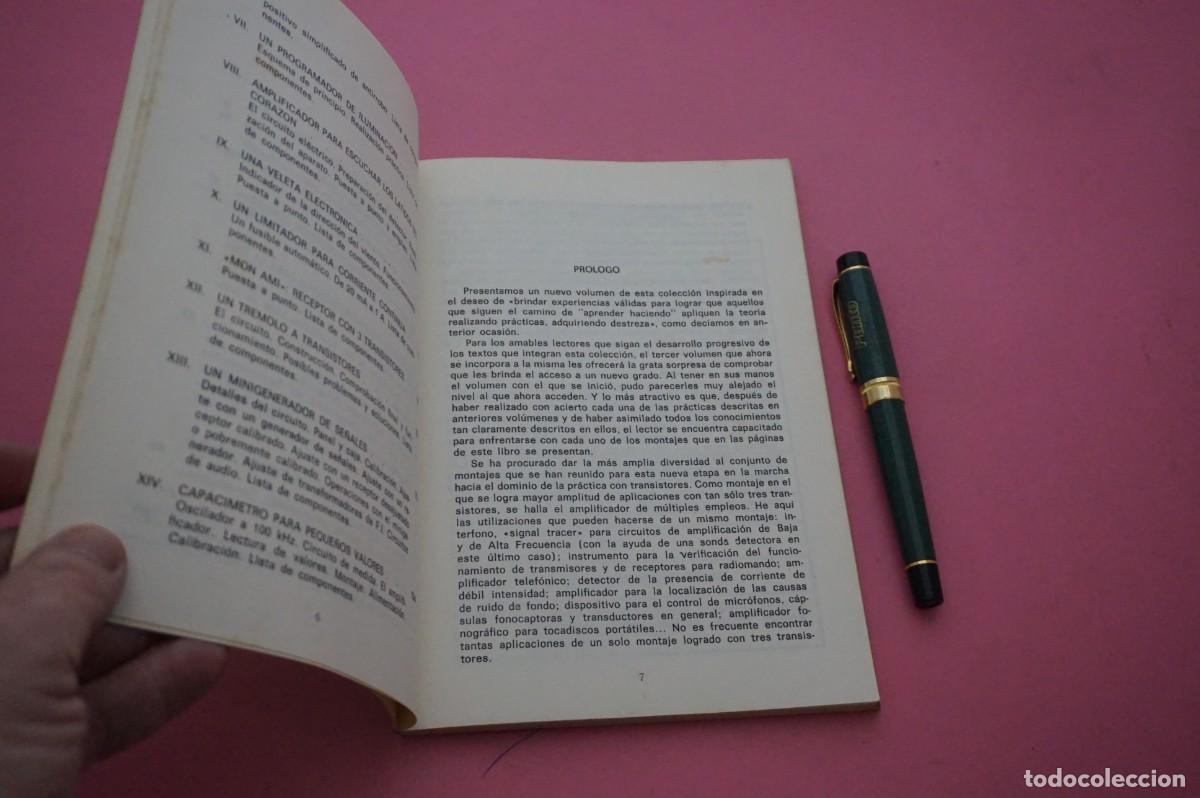Libros: AMF-33D/ PRACTICA ELECTRONICA SIMPLIFICADA Y EXPERIMENTAL - CON 3 TRANSISTORES, MULTIPLES MONTAJES - Foto 4