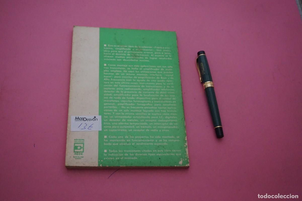 Libros: AMF-33D/ PRACTICA ELECTRONICA SIMPLIFICADA Y EXPERIMENTAL - CON 3 TRANSISTORES, MULTIPLES MONTAJES - Foto 6