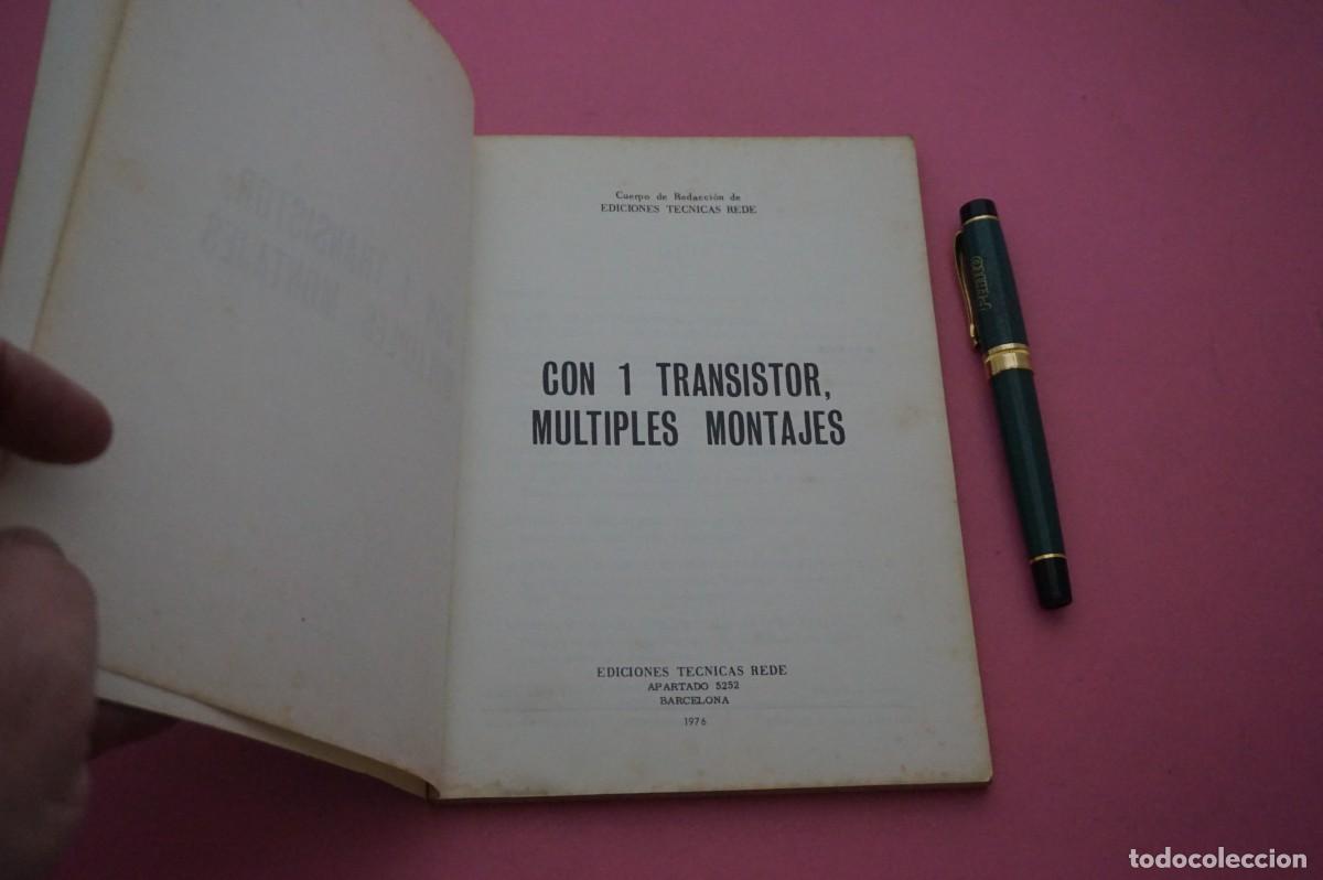 Libros: AMF-33D/ PRACTICA ELECTRONICA SIMPLIFICADA Y EXPERIMENTAL - CON 1 TRANSISTOR, MULTIPLES MONTAJES - Foto 2