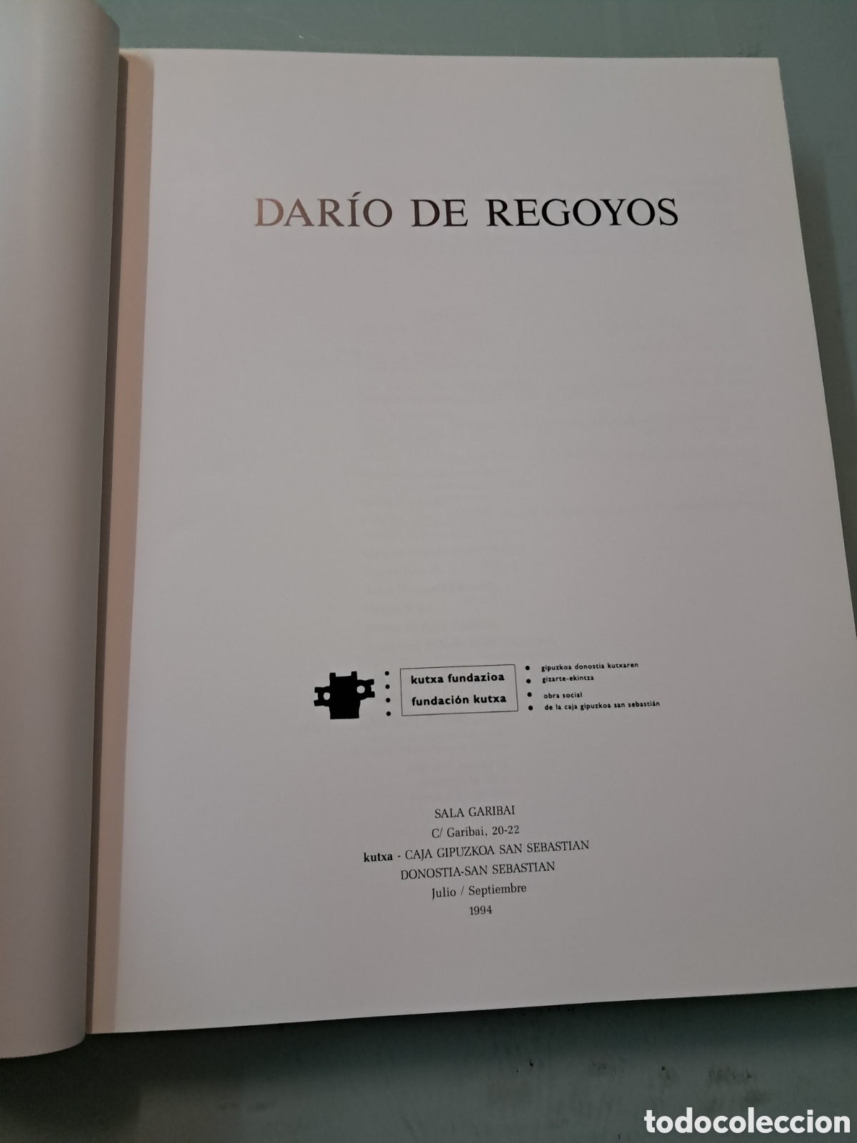 Libros: DARIO DE Regoyos, Kutxa 1994 - Foto 2