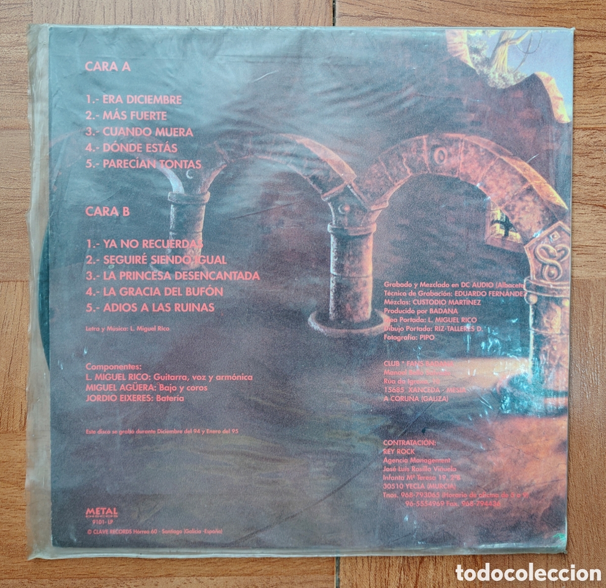 Libros: Adi&oacute;s a las Ruinas � LP � 1995 - Badana - Foto 2