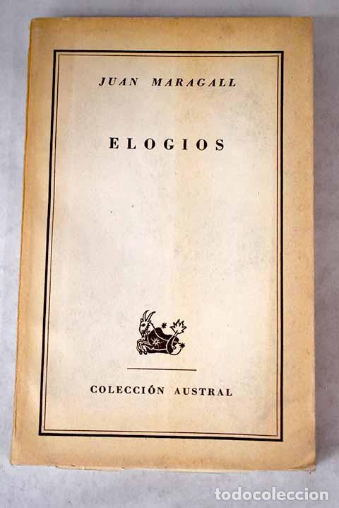 Libros: Elogios: Maragall, Joan.- Maragall, Joan