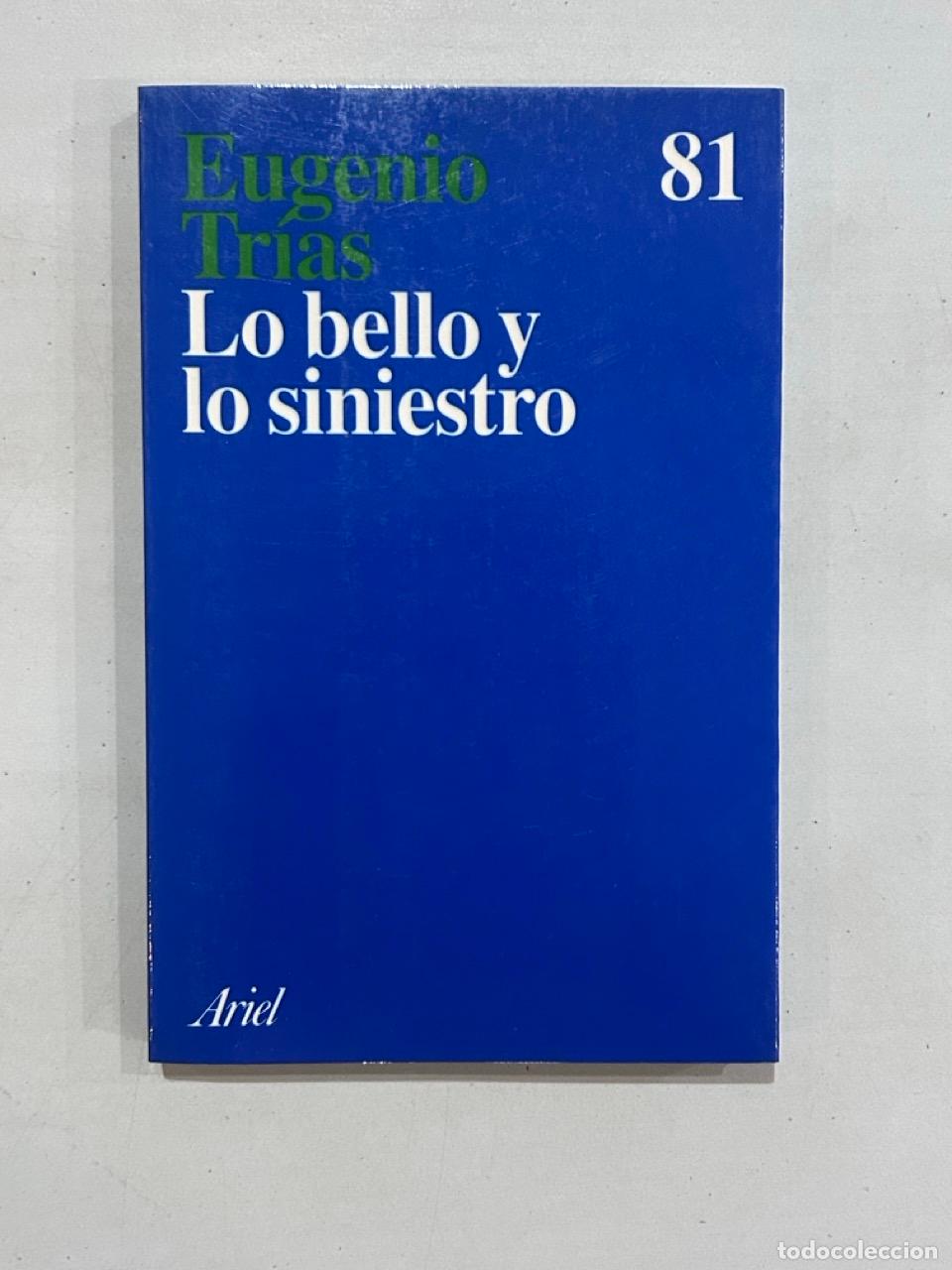 Libros: Eugenio Tr&iacute;as - Lo bello y lo siniestro