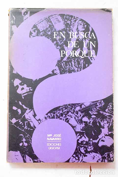Libri di seconda mano: En busca de un porqu&eacute;.- Navarro, Mar&iacute;a Jos&eacute;