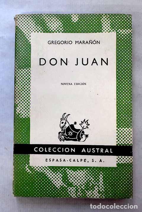 Livros em segunda m&atilde;o: Don Juan: Ensayos sobre el origen de su leyenda.- Mara&ntilde;&oacute;n, Gregorio