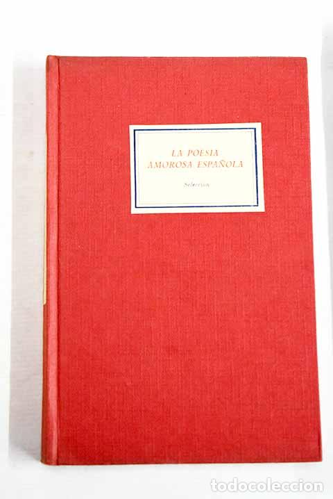 B&uuml;cher: La poes&iacute;a amorosa espa&ntilde;ola