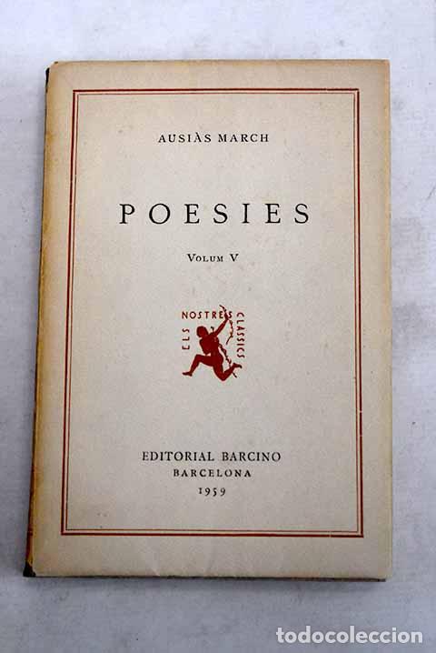 Libros: Poesies: March, Ausias.- March, Ausias