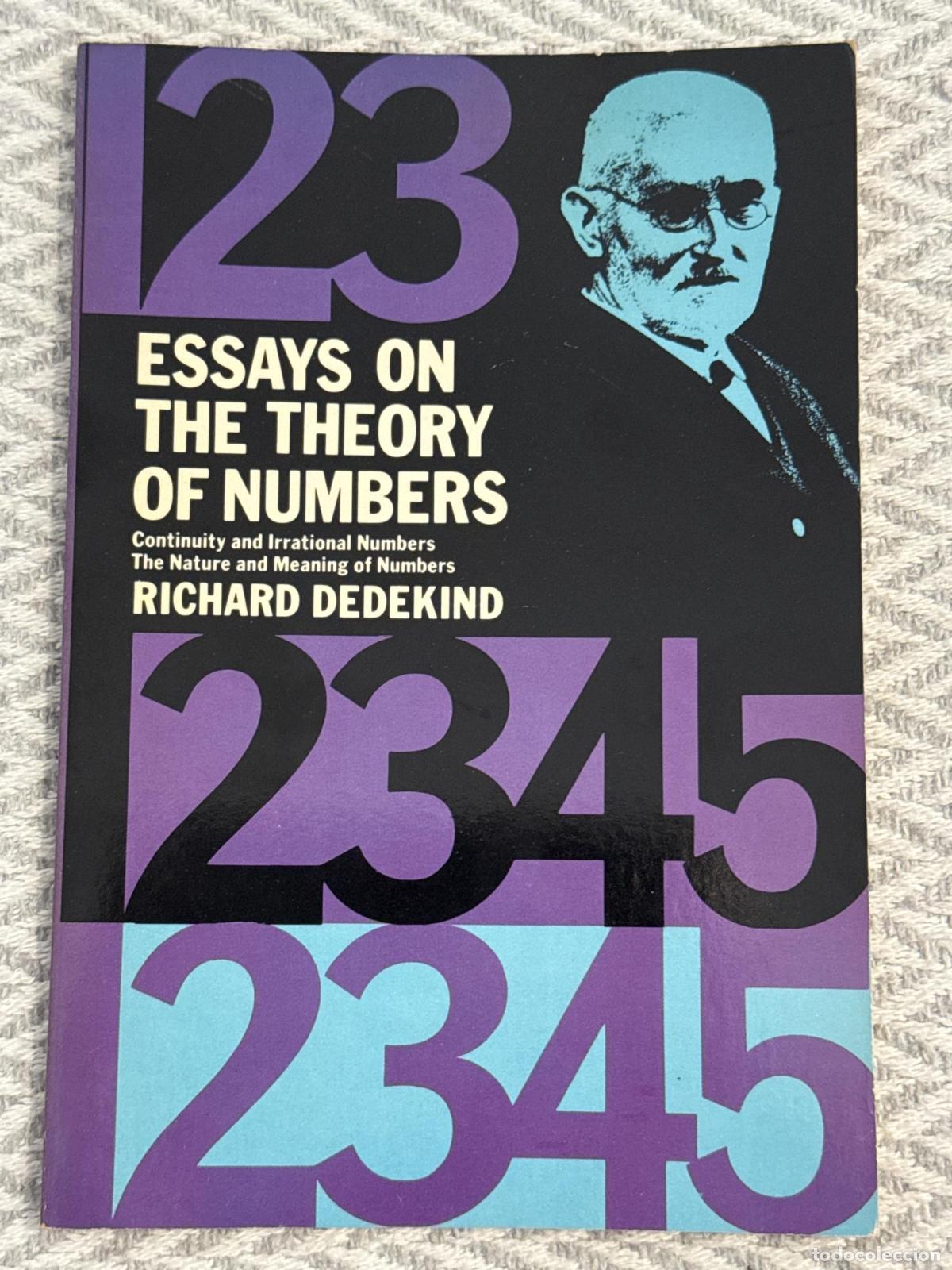 Libros: Essays on the theory of numbers - Dedekind, Richard