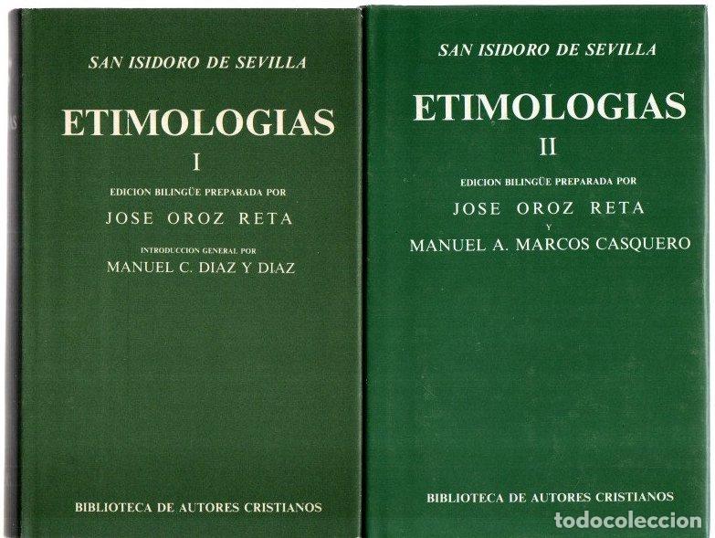Libros: Etimolog&iacute;as I y II - Sevilla, San Isidoro de