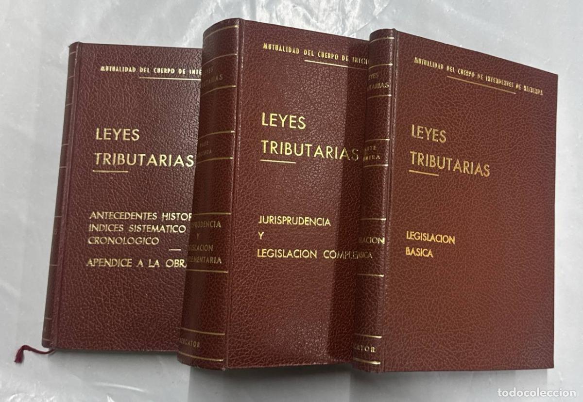 Libros: LEYES TRIBUTARIAS. 3 VOLUMENES. - Foto 1