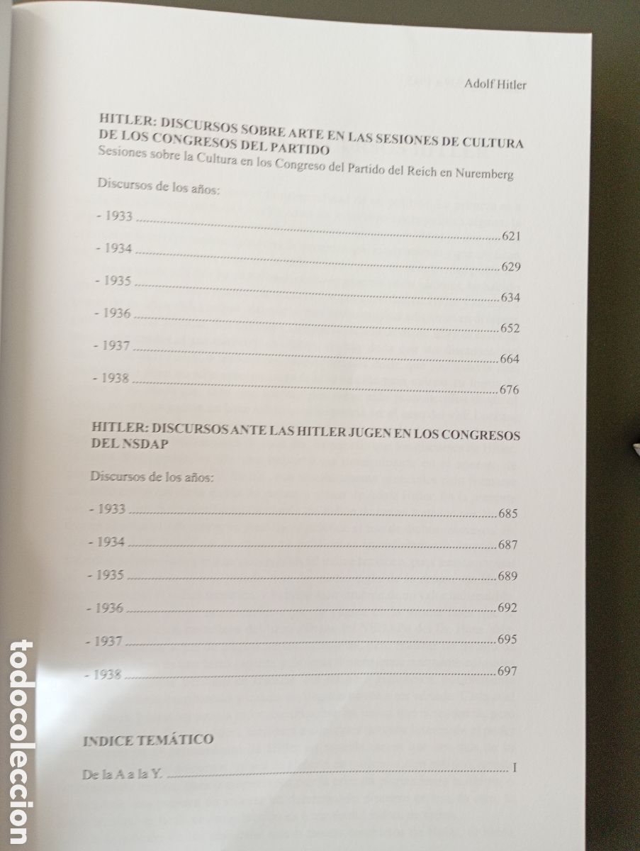 Libros: Discursos 1939-45. Adolfo Hitler.Editorial Avalon - Foto 9