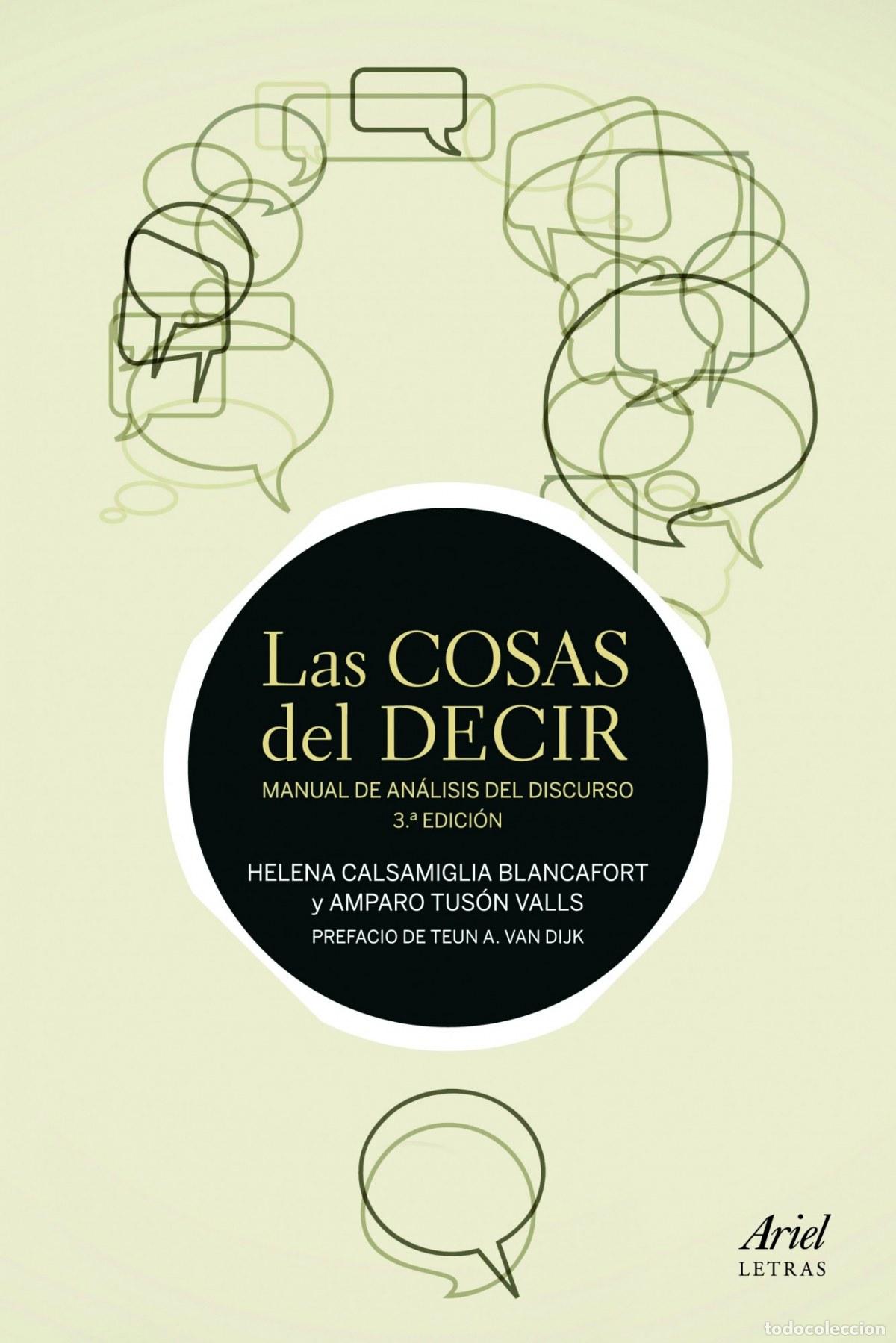 Libros: LAS COSAS DEL DECIRR - HELENA CALSAMIGLIA Y AMPARO TUS&Oacute;N