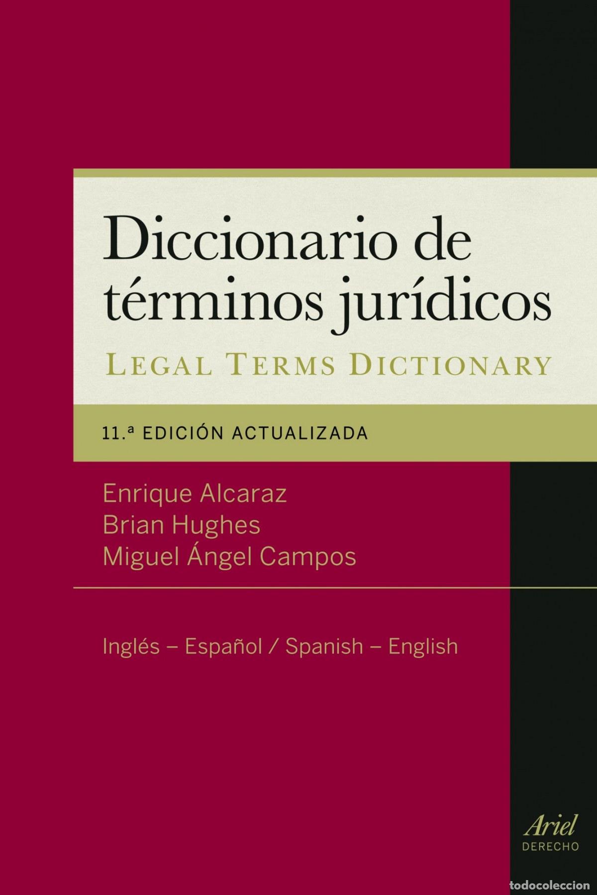 books: DICCIONARIO DE TERMINOS JURIDICOS - ALCARAZ Y HUGHES