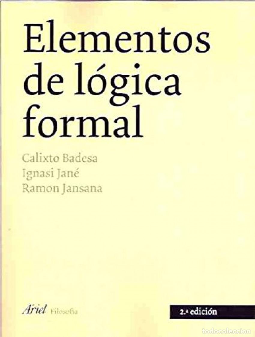 books: Elementos de l&oacute;gica formal - Badesa / Jane / Jansana