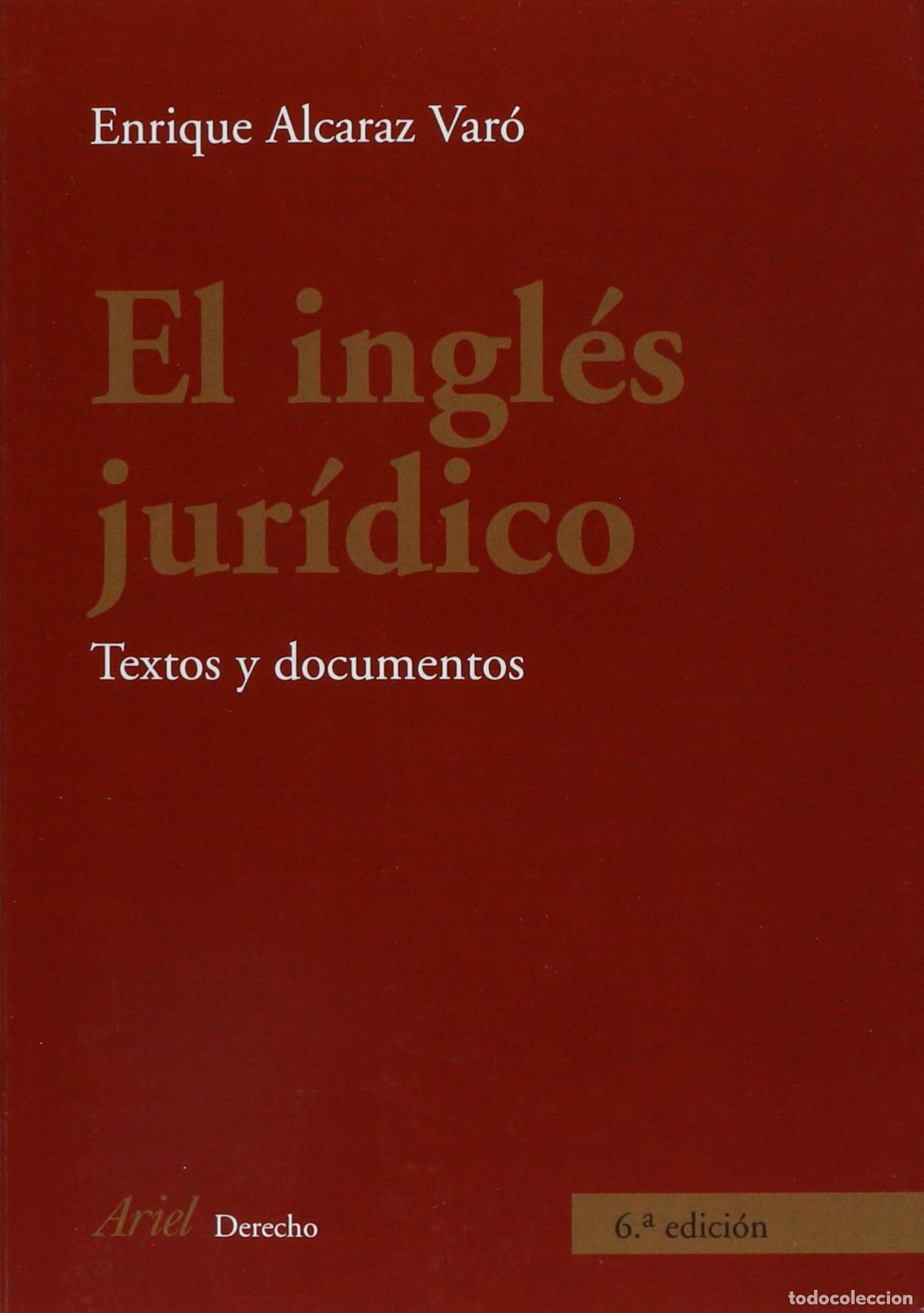 books: El ingl&eacute;s jur&iacute;dico - Enrique Alcaraz