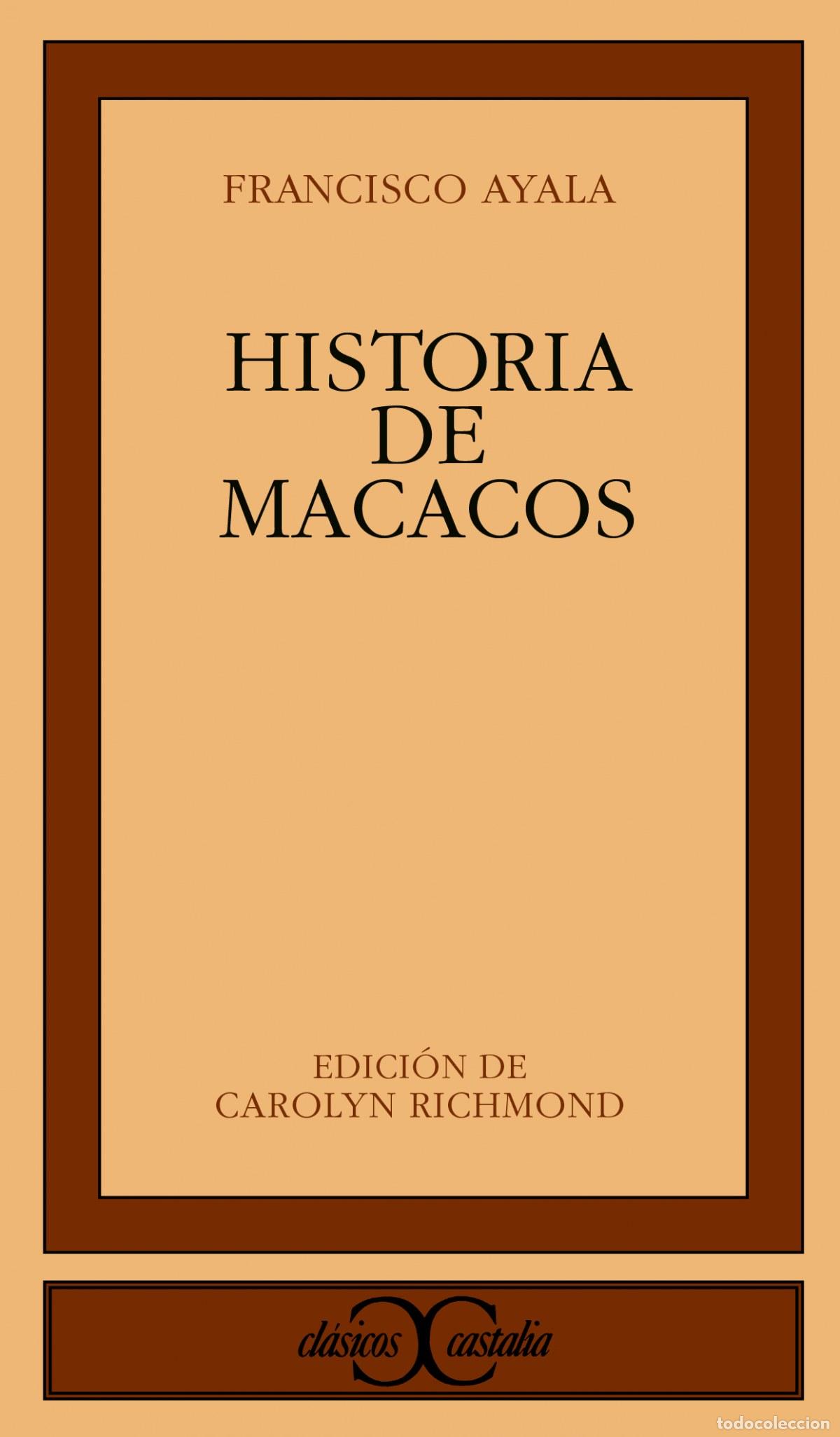 Libros: Historia de macacos - Ayala, Francisco - Foto 1