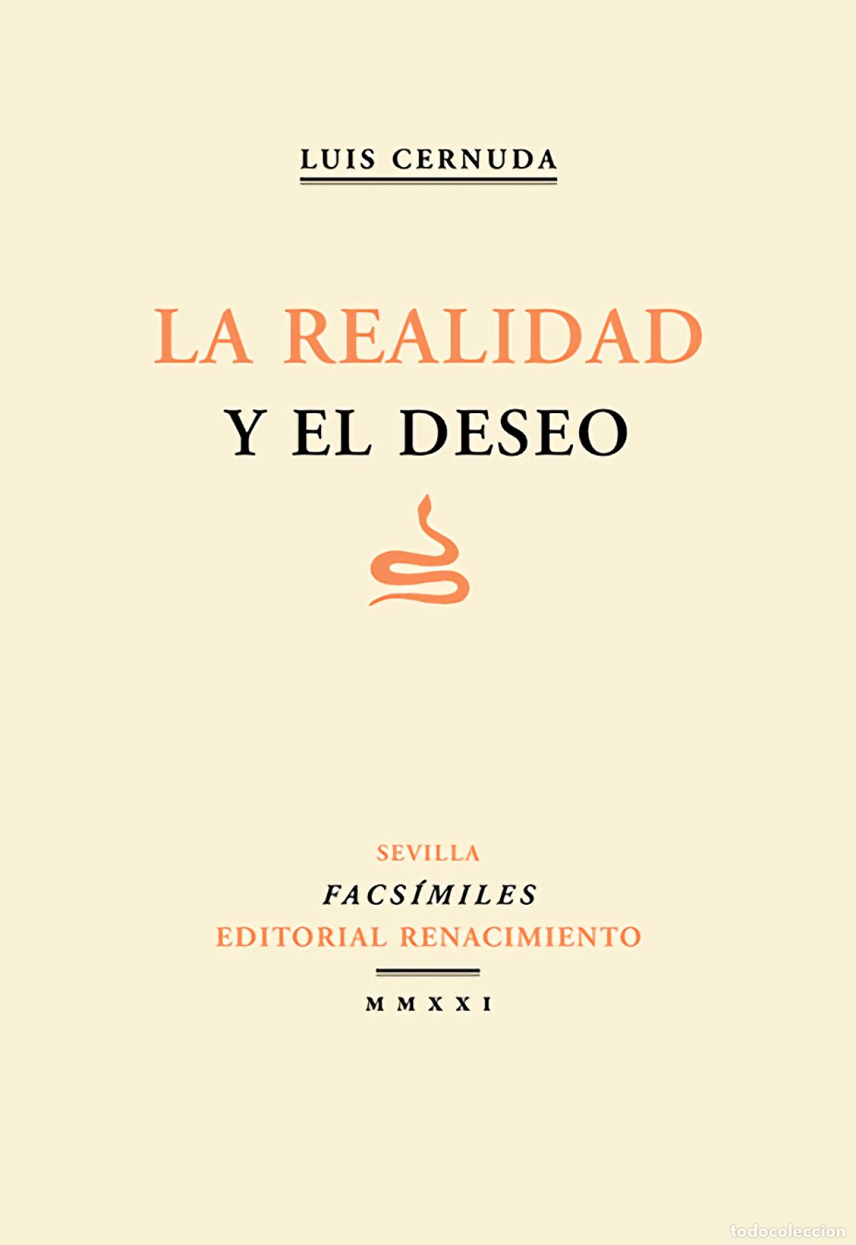 Livros em segunda m&atilde;o: La realidad y el deseo - Cernuda, Luis