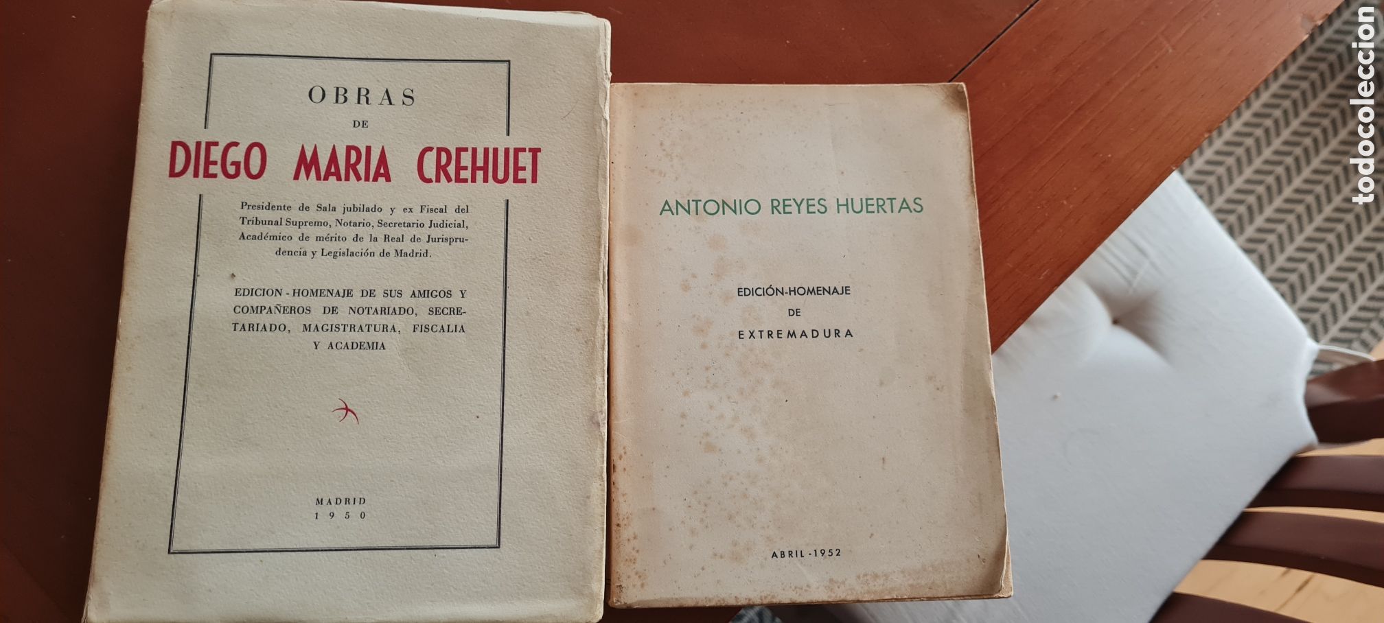 Libros: Lote bibliogr&aacute;fico extreme&ntilde;o &ndash; Ediciones homenaje (1950-1952)