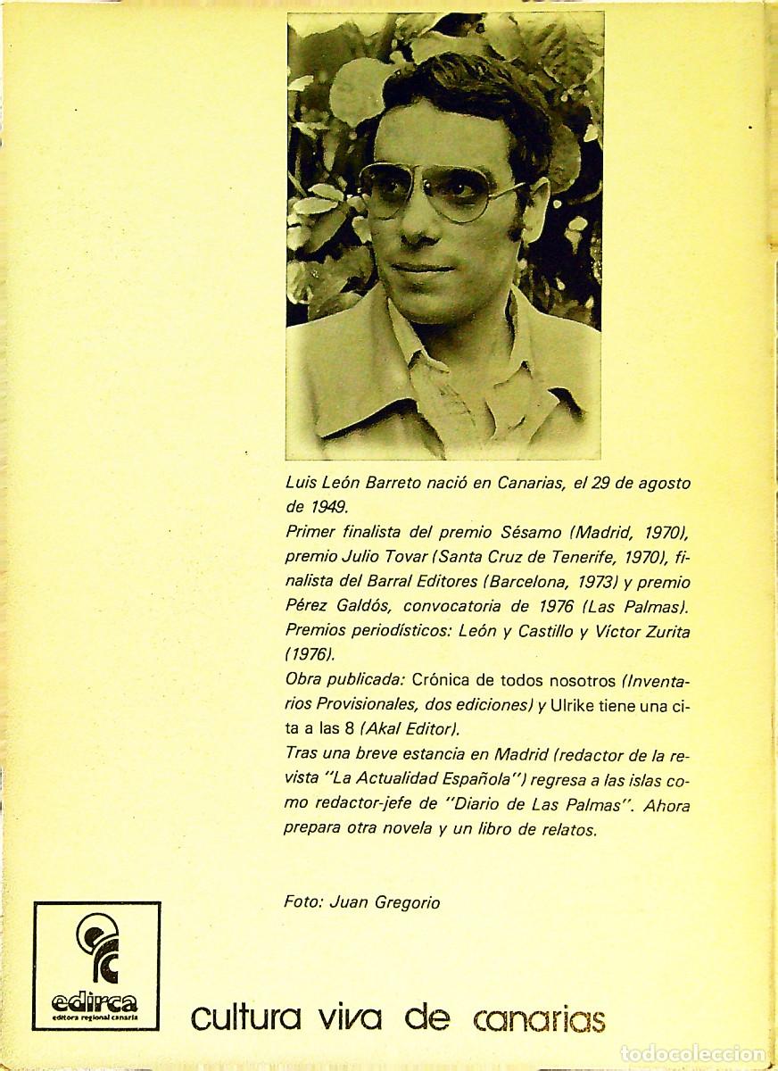 Libros: MEMORIAL DE A.D. - LUIS LEON BARRETO - 1978 - CANARIAS - Foto 2