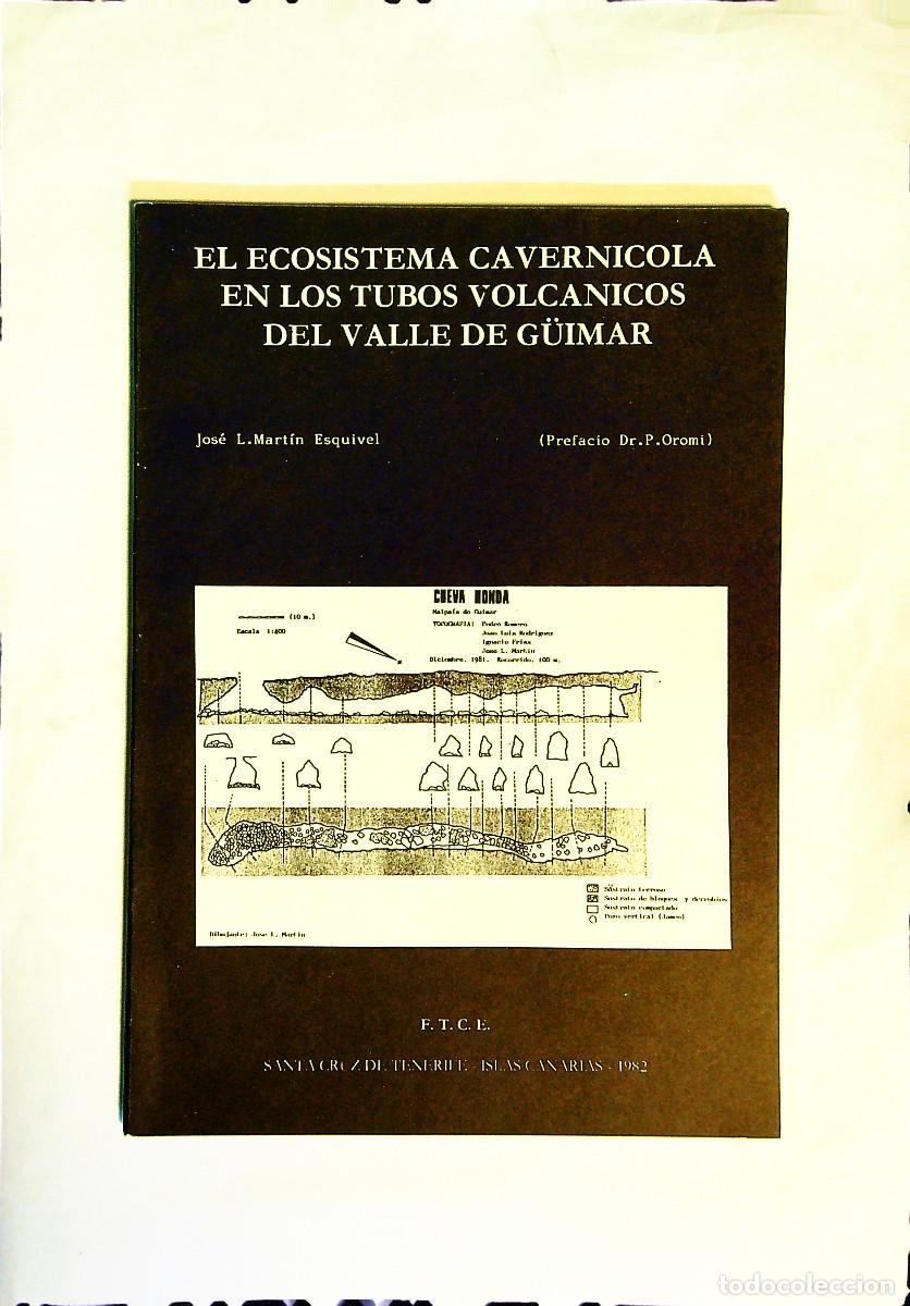 Libros: EL ECOSISTEMA CAVERNICOLA EN LOS TUBOS VOLCANICOS DEL VALLE DE G&Uuml;IMAR - 1982 - TENERIFE - CANARIAS