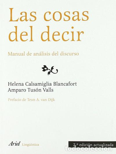 Libros: Las cosas del decir- 9788434482739