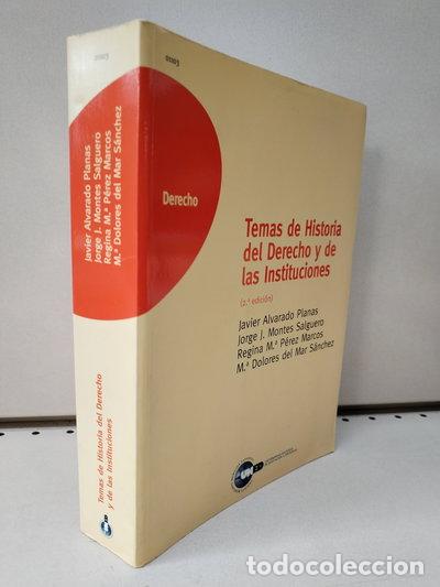 books: Temas de Historia del Derecho y de las Instituciones- 9788436238761