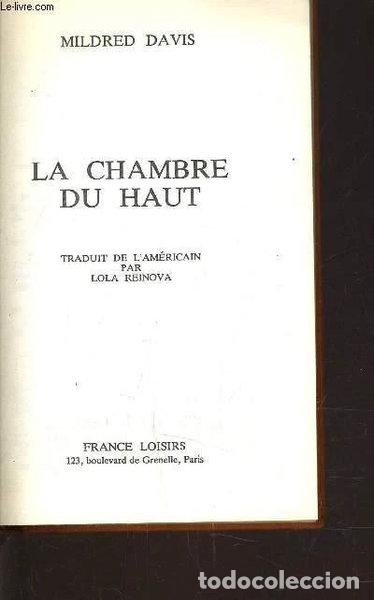 Livres: La Chambre du Haut- 9782724220698