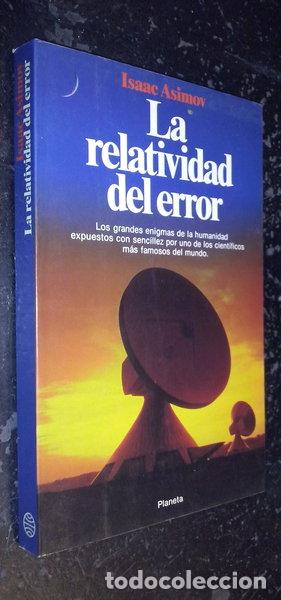 Libri di seconda mano: La relatividad del error- 9788432044373