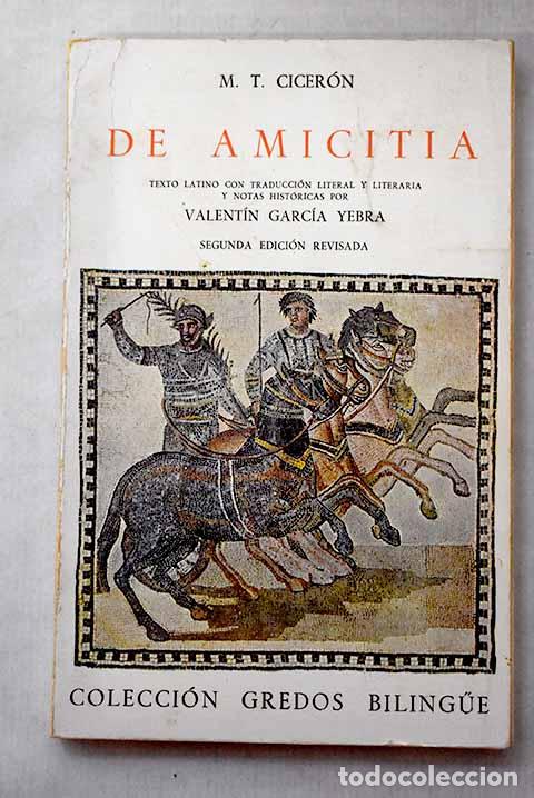 Libros: De Amicitia: Cicer&oacute;n, Marco Tulio.- Cicer&oacute;n, Marco Tulio