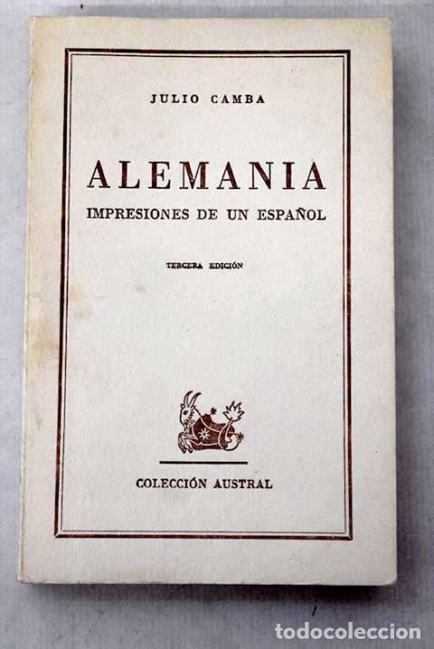 books: Alemania: Impresiones de un espa&ntilde;ol.- Camba, Julio