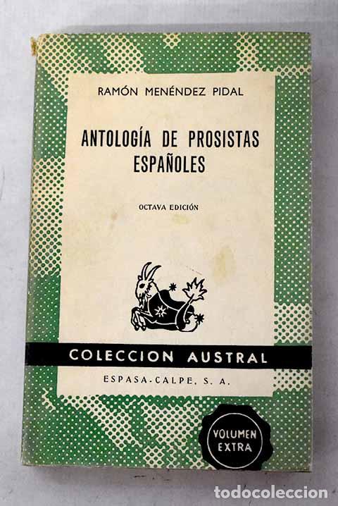 books: Antolog&iacute;a de prosistas espa&ntilde;oles
