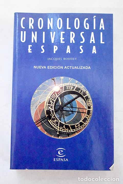 Libros: Cronolog&iacute;a universal Espasa.- Boudet, Jacques